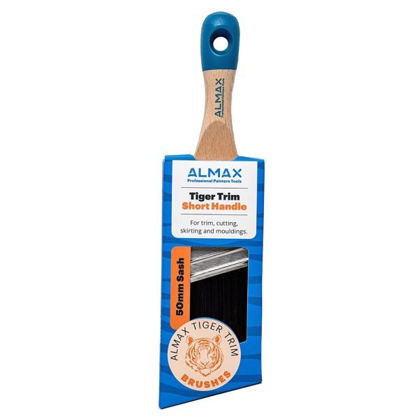 Almax Tiger Trim Angle Sash Brush short handle